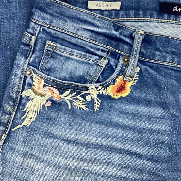 Driftwood Audrey Embroidered Straight Leg Jeans - Picture 13 of 13